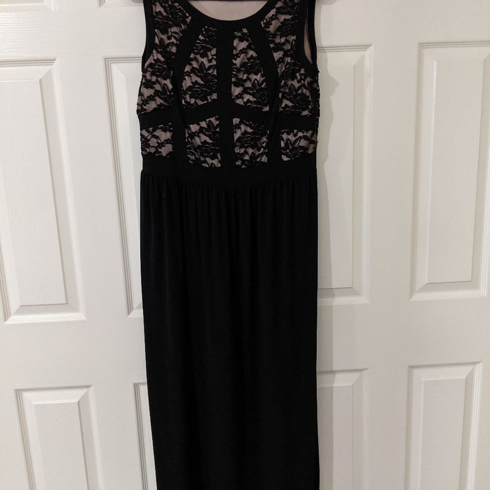 Black Lace long dress